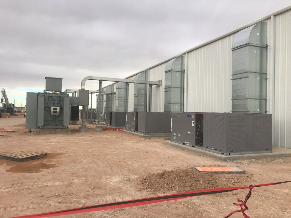 Exterior duct work