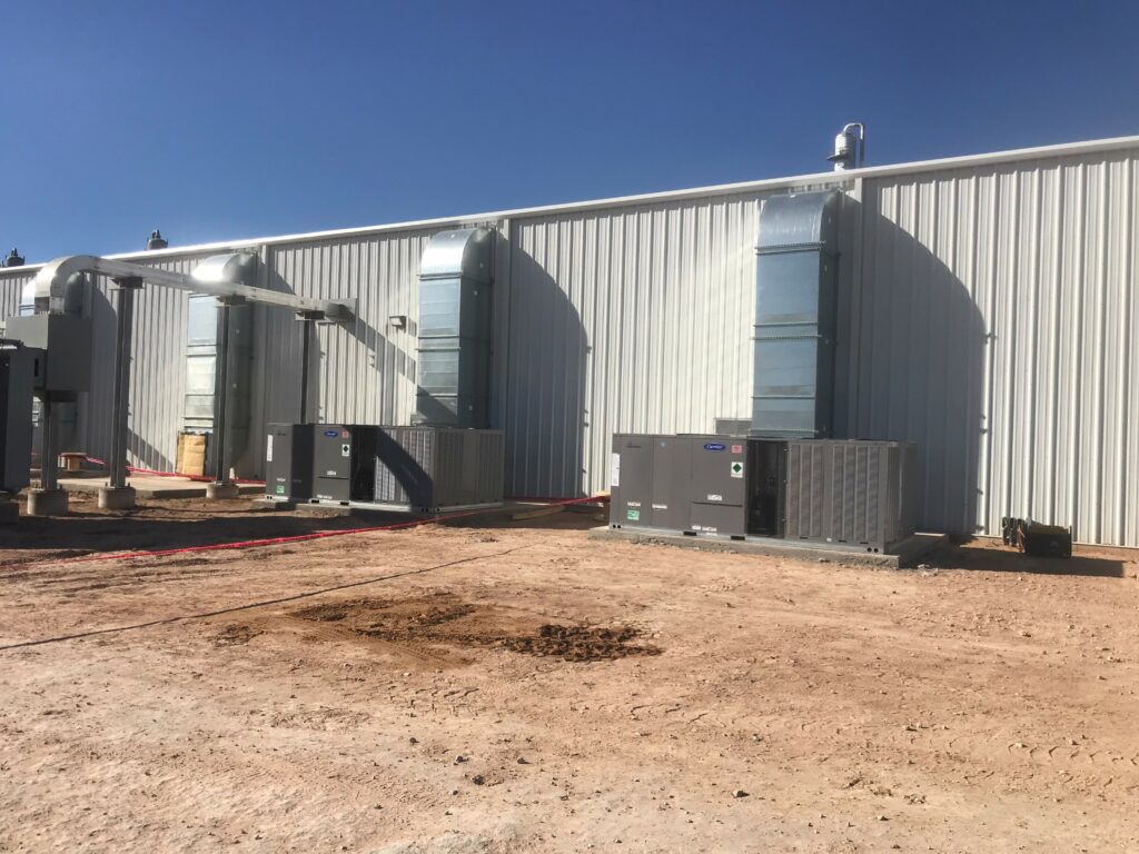 Exterior duct work